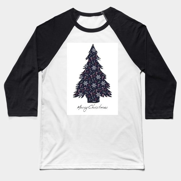 Merry christmas Baseball T-Shirt by ZoeBaruch